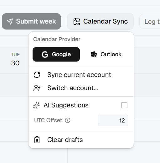 Calendar Import